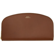 A.P.C. Brown Demi-Lune Wallet - A.P.C. Portefeuille marron Demi-Lune - a.p.c. 브라운 데미 - 룬 지갑