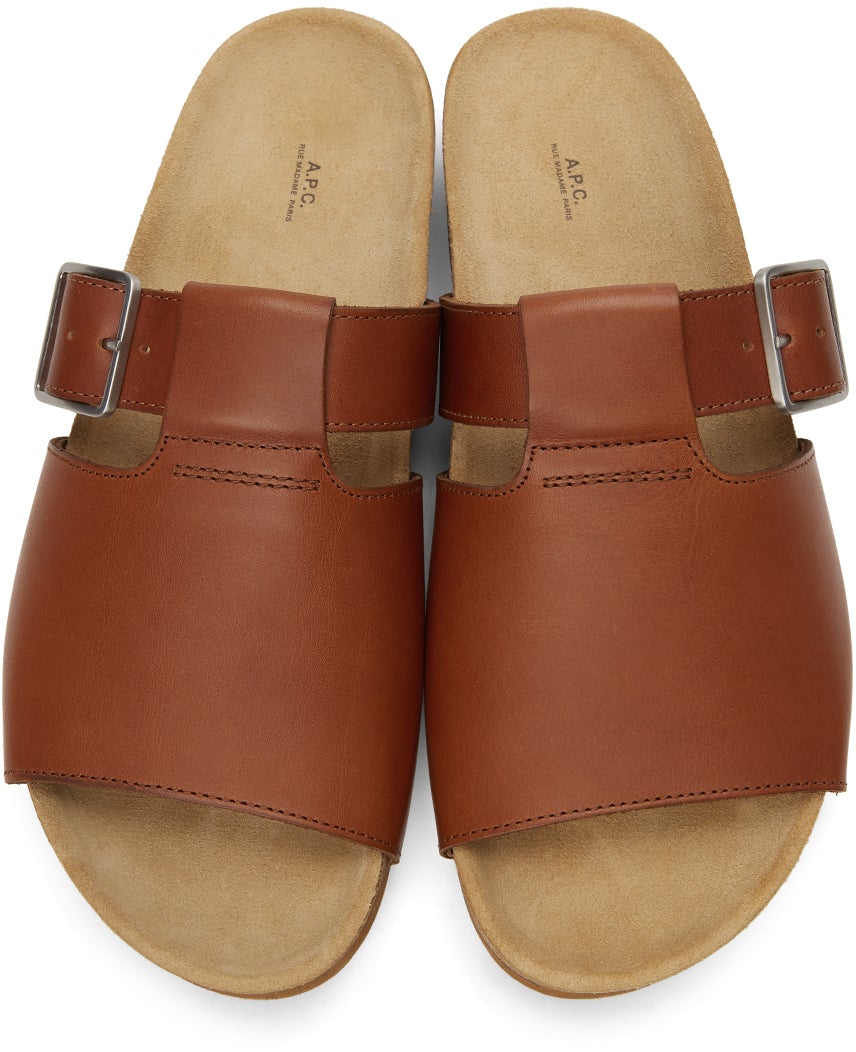 A.P.C. Brown Gabriel Sandals