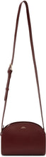 A.P.C. Burgundy Mini Demi-Lune Bag - A.P.C. Bourgogne Mini Demi-Lune Sac - a.p.c. 부르고뉴 미니 데미 - 루네 백