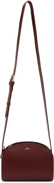 A.P.C. Burgundy Mini Demi-Lune Bag - A.P.C. Bourgogne Mini Demi-Lune Sac - a.p.c. 부르고뉴 미니 데미 - 루네 백