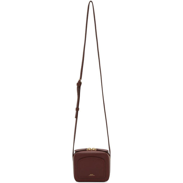 A.P.C. Burgundy Mini Louisette Bag