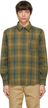 A.P.C. Green Check Trek Over Shirt - A.P.C. Trek Vert Trek Trek The - a.p.c. 녹색 점검 트레킹 셔츠입니다