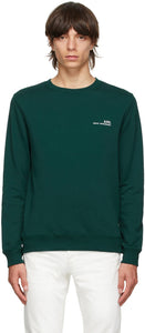 A.P.C. Green Item Sweatshirt - A.P.C. Sweat-shirt vert - a.p.c. 그린 아이템 스웨터