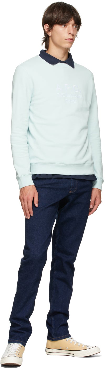 A.P.C. Green Rufus Crewneck Sweatshirt