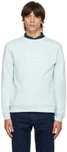 A.P.C. Green Rufus Crewneck Sweatshirt - A.P.C. Sweat-shirt Crewneck Green Rufus - a.p.c. 녹색 rufus crewneck sweatsir.