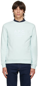 A.P.C. Green Rufus Crewneck Sweatshirt - A.P.C. Sweat-shirt Crewneck Green Rufus - a.p.c. 녹색 rufus crewneck sweatsir.