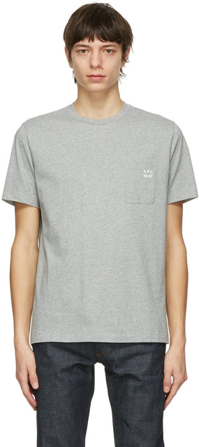 A.P.C. Grey Andrew T-Shirt - A.P.C. T-shirt gris Andrew - a.p.c. 회색 앤드류 티셔츠