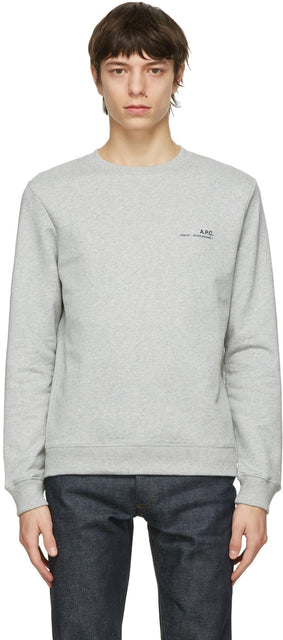 A.P.C. Grey Item Sweatshirt - A.P.C. Sweat-shirt d'objet gris - a.p.c. 회색 아이템 스웨터