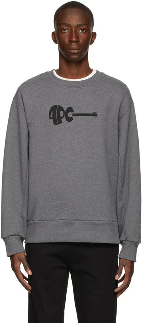 A.P.C. Grey Jaheim Sweatshirt - A.P.C. Sweat-shirt Jaheim gris - a.p.c. 그레이 jaheim 스웨트 셔츠
