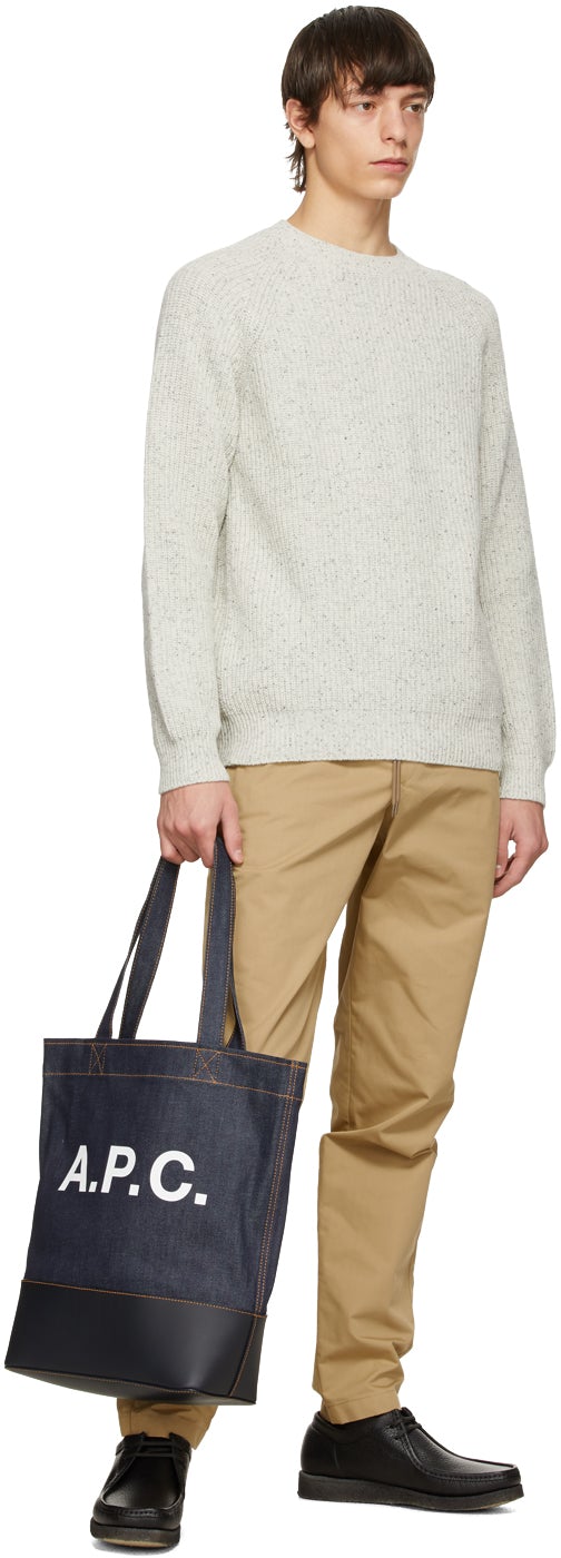 A.P.C. Grey Marled Ludo Sweater