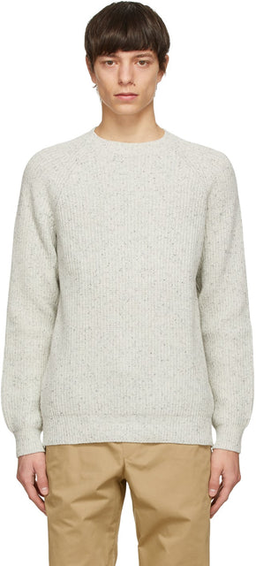 A.P.C. Grey Marled Ludo Sweater - A.P.C. Pull de Ludo gris martle - a.p.c. 회색 마른 루도 스웨터
