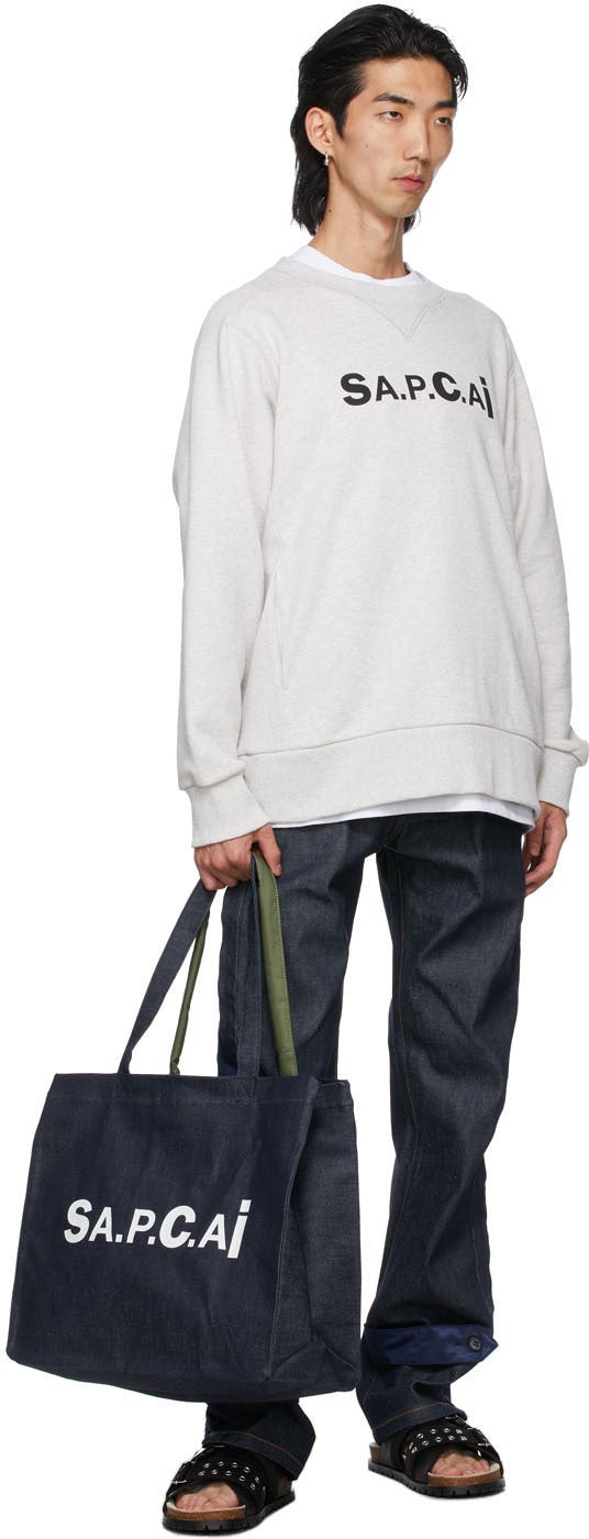 A.P.C. Grey Sacai Edition Tani Sweatshirt – BlackSkinny