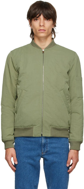 A.P.C. Khaki Gregoire Bomber Jacket - A.P.C. Kaki Gregoire Bomber Jacket - a.p.c. Khaki Gregoire 폭격기 재킷
