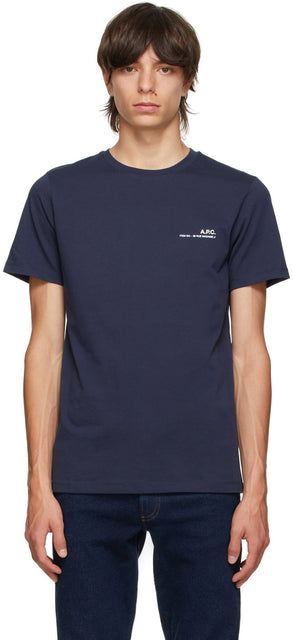 A.P.C. Navy Item T-Shirt - A.P.C. T-shirt Navy Article - a.p.c. 해군 항목 티셔츠