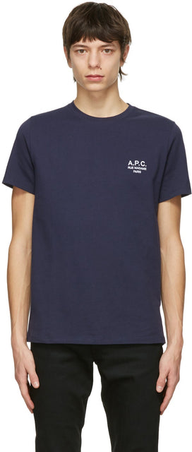 A.P.C. Navy Raymond T-Shirt - A.P.C. T-shirt Navy Raymond - a.p.c. 네이비 레이몬드 티셔츠