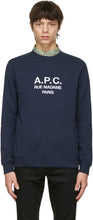A.P.C. Navy Rufus Sweatshirt - A.P.C. Sweatshirt Navy Rufus - a.p.c. 네이비 루퍼스 스웨터
