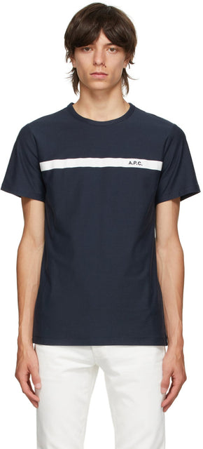 A.P.C. Navy Yukata T-Shirt - A.P.C. T-shirt Navy Yukata - a.p.c. 네이비 유카타 티셔츠