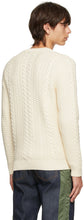 A.P.C. Off-White Cable Knit Clay Sweater