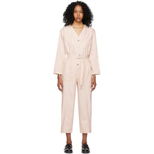 A.P.C. Pink Denim Gaelle Jumpsuit - A.P.C. Combinaison Rose Denim Gaelle - a.p.c. 핑크 데님 Gaelle Jumpsuit.