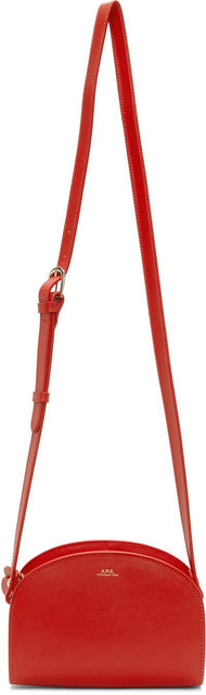 A.P.C. Red Mini Demi-Lune Bag - A.P.C. Sac mini-lune rouge rouge - a.p.c. 빨간색 미니 데미 - 루네 백