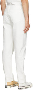 A.P.C. White Martin Denim Jeans