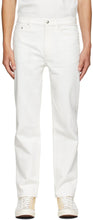 A.P.C. White Martin Denim Jeans - A.P.C. Jean Blanc Martin Denim - a.p.c. 화이트 마틴 데님 청바지