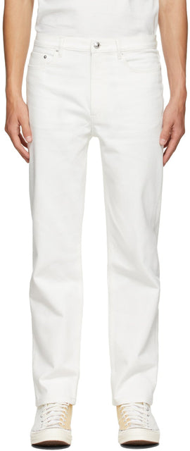 A.P.C. White Martin Denim Jeans - A.P.C. Jean Blanc Martin Denim - a.p.c. 화이트 마틴 데님 청바지