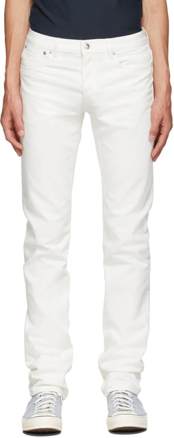 A.P.C. White Petit Standard Jeans - A.P.C. Jean Standard Petit Blanc - a.p.c. 흰색 쁘띠 표준 청바지