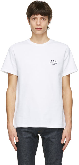 A.P.C. White Raymond T-Shirt - A.P.C. T-shirt White Raymond - a.p.c. 화이트 레이몬드 티셔츠