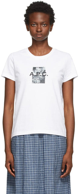 A.P.C. White Teddy T-Shirt - A.P.C. T-shirt Teddy blanc - a.p.c. 흰색 테디 티셔츠