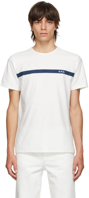 A.P.C. White Yukata T-Shirt - A.P.C. T-shirt White Yukata - a.p.c. 흰색 유카타 티셔츠