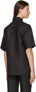 AURALEE Black Washi Basket Half Sleeve Shirt – BlackSkinny