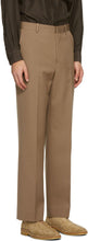 AURALEE Brown Light Wool Gabardine Trousers