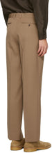 AURALEE Brown Light Wool Gabardine Trousers