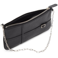 Abra Black Belt Baguette Bag