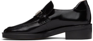 Abra Black Plate Loafers