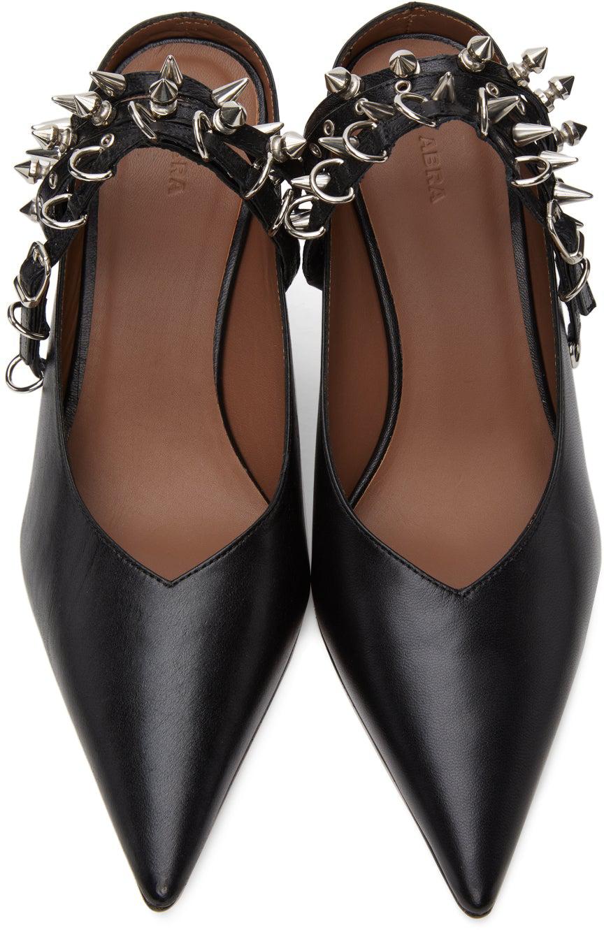 Abra Black Spike Mules – BlackSkinny