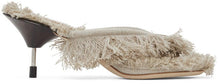 Acne Studios Beige Linen Heeled Sandals - Sandales à talons en lin beige Studios acné - Acne Studios Beige Linen 힐 샌들