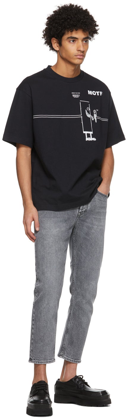Acne Studios Black Beni Biscof Edition 'MOTF' T-Shirt