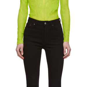 Acne Studios Black BlÃ¥ Konst Peg Jeans