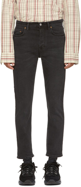 Acne Studios Black BlÃ¥ Konst River Jeans - ACNE STUDIOS NOIR BLÃ ¥ KONST RIVER JEANS - 여드름 스튜디오 블랙 블레이 ¥ konst 강 청바지