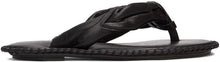 Acne Studios Black Blanket Stitch Sandals - Sandales de point de couverture noires d'acné Studios - 여드름 스튜디오 블랙 담요 스티치 샌들