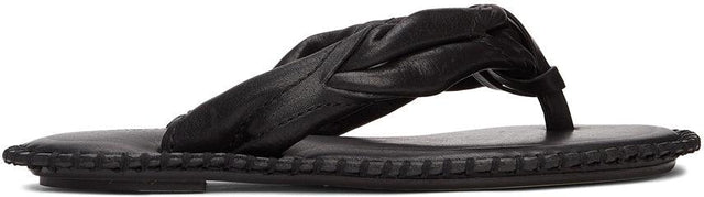 Acne Studios Black Blanket Stitch Sandals - Sandales de point de couverture noires d'acné Studios - 여드름 스튜디오 블랙 담요 스티치 샌들