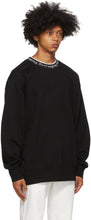 Acne Studios Black Jacquard Logo Sweatshirt