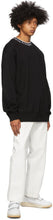 Acne Studios Black Jacquard Logo Sweatshirt