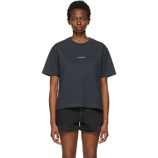 Acne Studios Black Logo T-Shirt - T-shirt de logo noir Studios acné - 여드름 스튜디오 블랙 로고 티셔츠