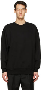 Acne Studios Black Pink Label Sweatshirt - Sweat-shirt de label rose noir Studios acné - 여드름 스튜디오 블랙 핑크 레이블 스웨터