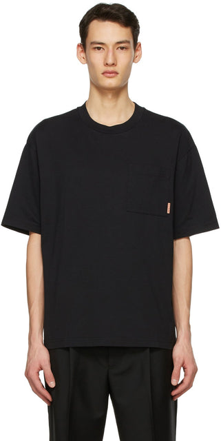 Acne Studios Black Pocket T-Shirt - T-shirt de poche noir Studios acné - 여드름 스튜디오 블랙 포켓 티셔츠