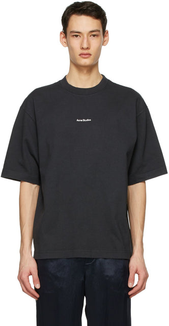 Acne Studios Black Printed T-Shirt - T-shirt imprimé noir Studios acné - 여드름 스튜디오 블랙 인쇄 티셔츠