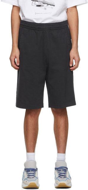Acne Studios Black Relaxed Shorts - Acné studios noir short détendu noir - 여드름 스튜디오 블랙 편안한 반바지